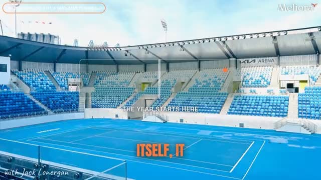 Frame from The Australian Open story, made with Podeo.ai